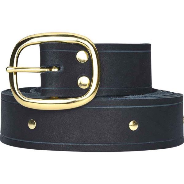Simple Studded Buckle Belt