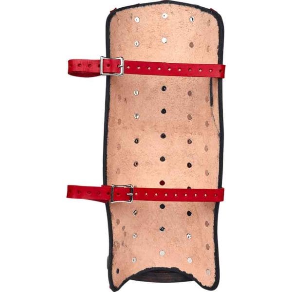 Banded Leather Greaves – 13/15 oz.