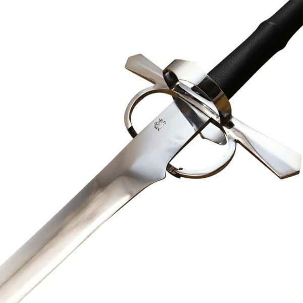 Ring Hilt Swiss Saber With Scabbard and Belt