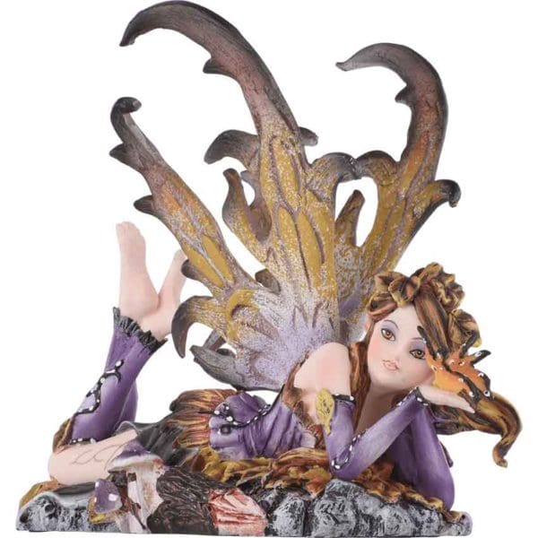 Autumn Fairy with Butterfly Statue