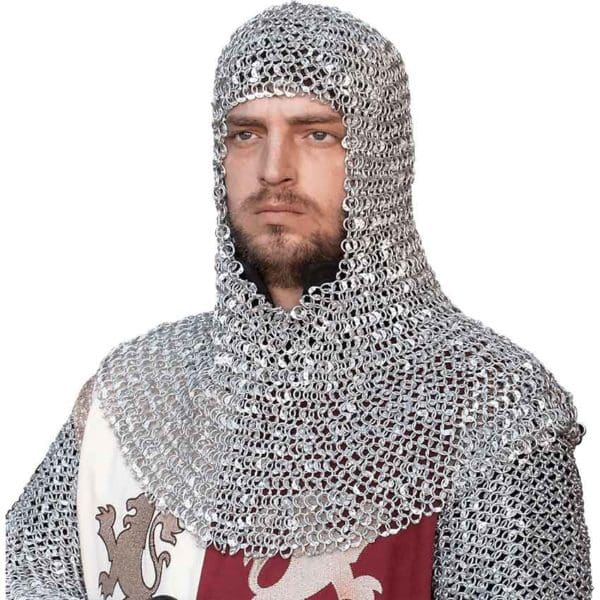 Riveted Aluminum Chainmail Coif