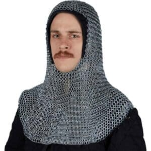 Round Ring Butted Chainmail Coif