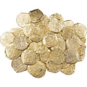 50 Large Golden Pirate Coins