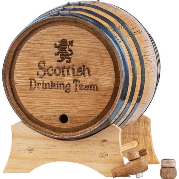 Scottish Drinking Team 5 Liter Oak Barrel