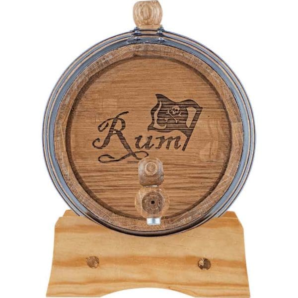 Jolly Roger Rum 2 Liter Oak Barrel