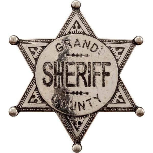 Nickel Grand County Sheriff Badge