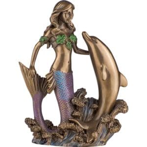 Mermaid with Dolphin Statue