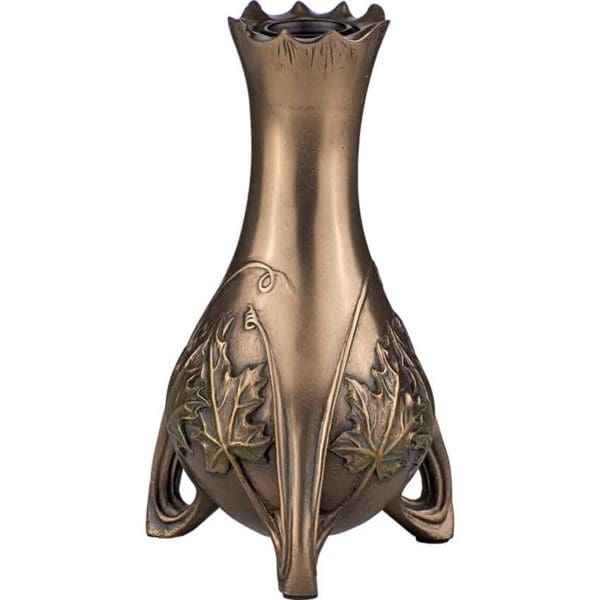 Art Nouveau Leaf Candle Holder