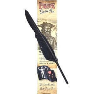 Black Pirate Quill Pen