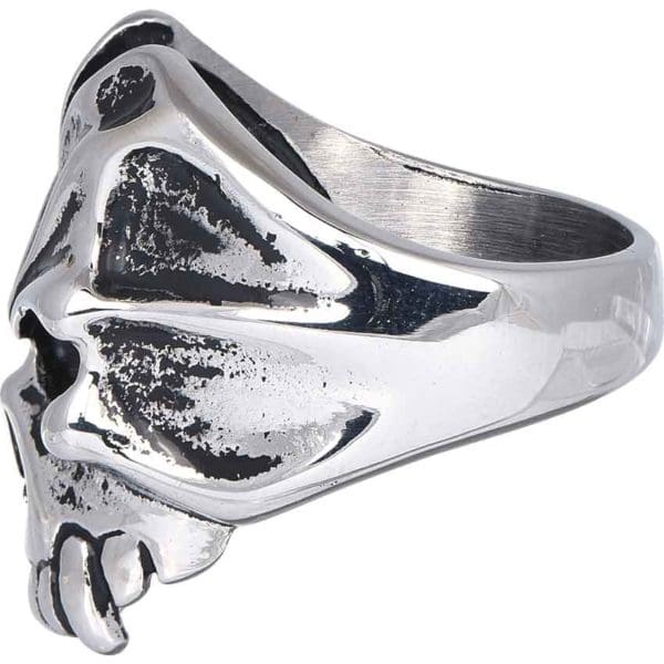 Cracked Vampire Skull Ring