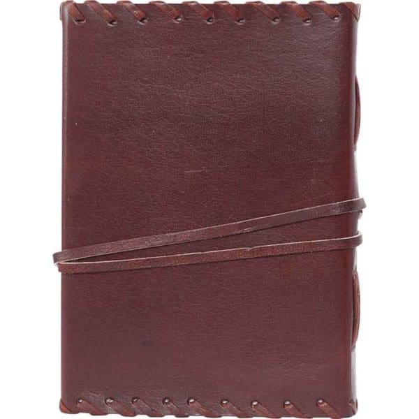Medieval Leather Journal with Gem