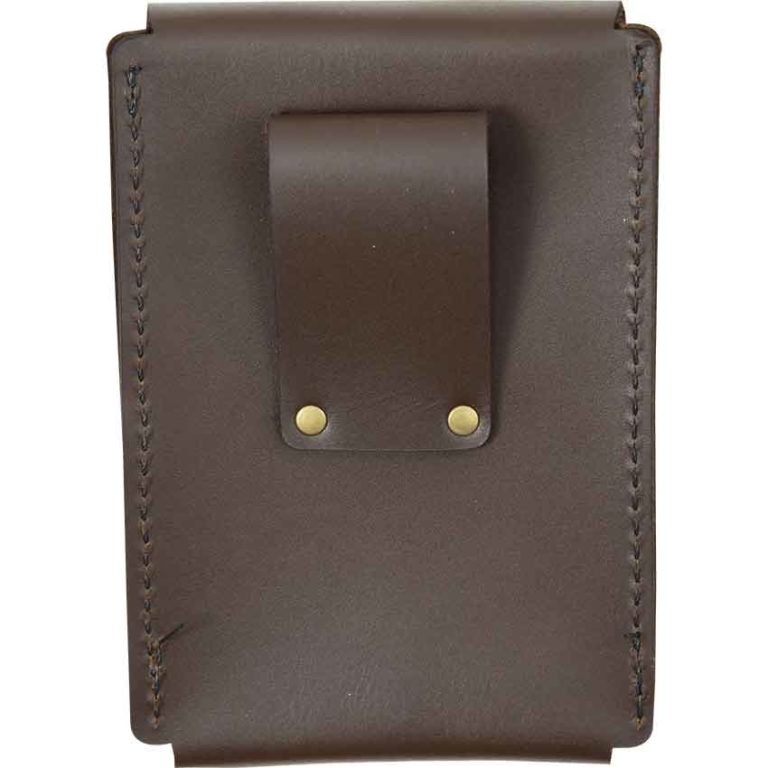 Leather Phone Holder with Clasp