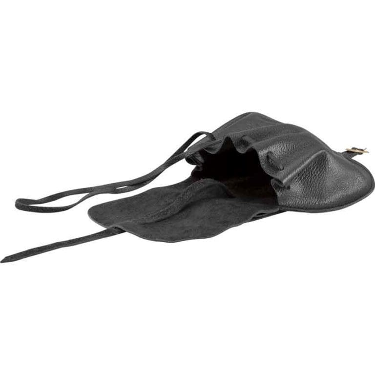 Adventurers Leather Flap Bag – Black