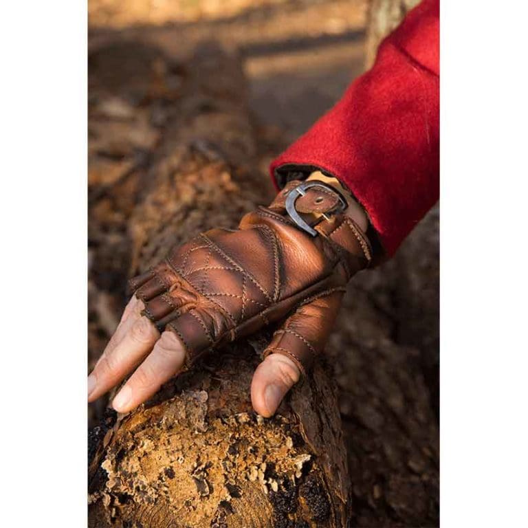 Leather Celtic Gloves
