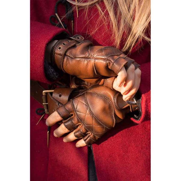 Leather Celtic Gloves
