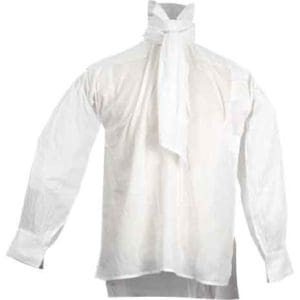 White Cotton Cravat Shirt