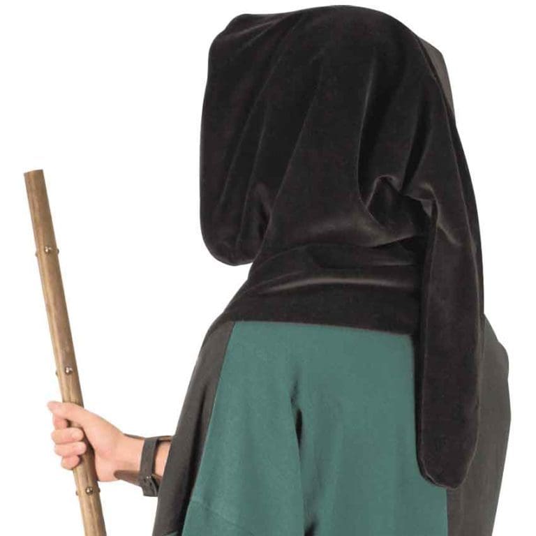 Medieval Velvet Cowl Hood