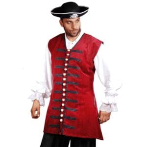 Pirates Captain England Elegant Long Vest
