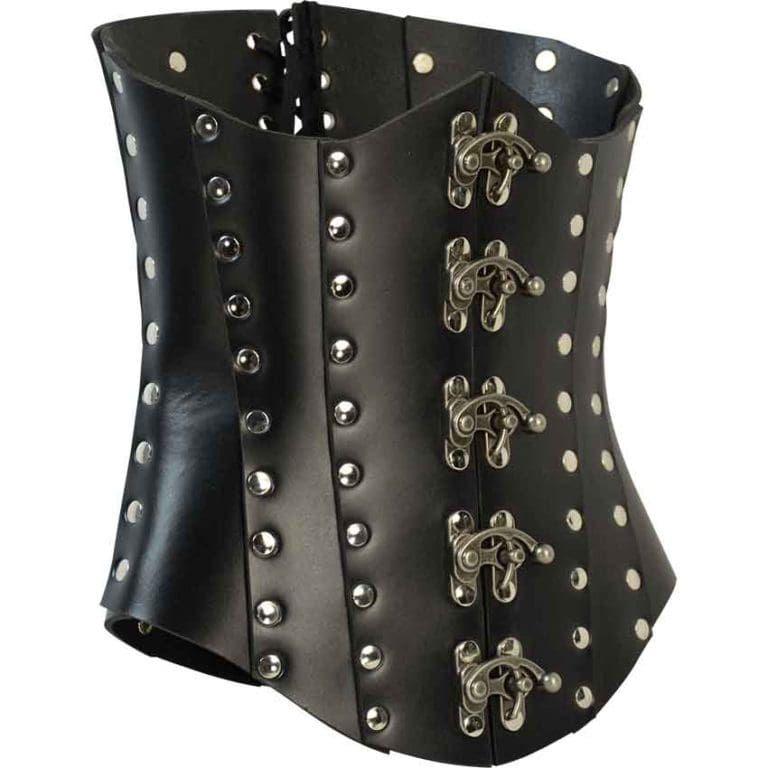 Clasped Leather Steampunk Corset