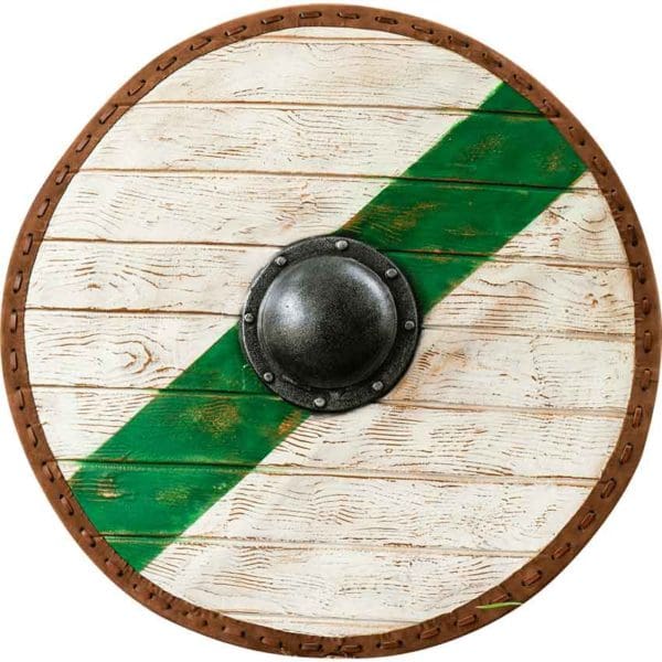 Thegn LARP Shield - Green and White