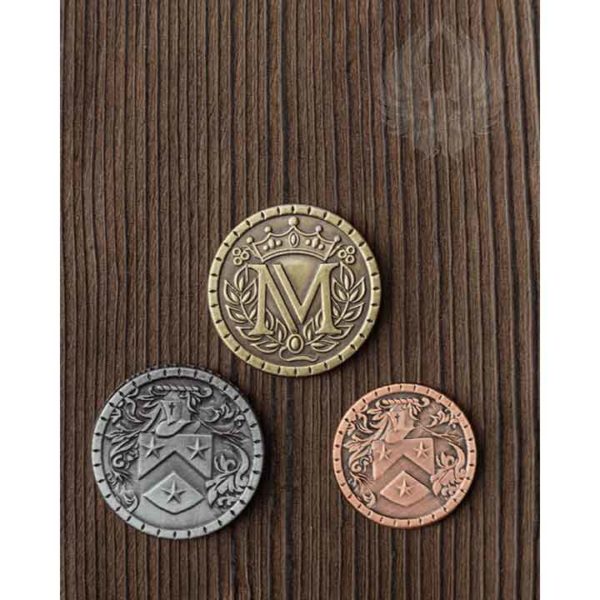 Set of 10 Gold Medieval LARP Coins