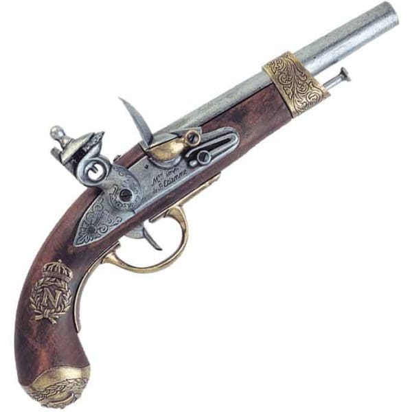Napoleons Grey and Brass Flintlock Pistol
