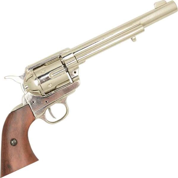 Nickel 45 Caliber Revolver USA, 1873