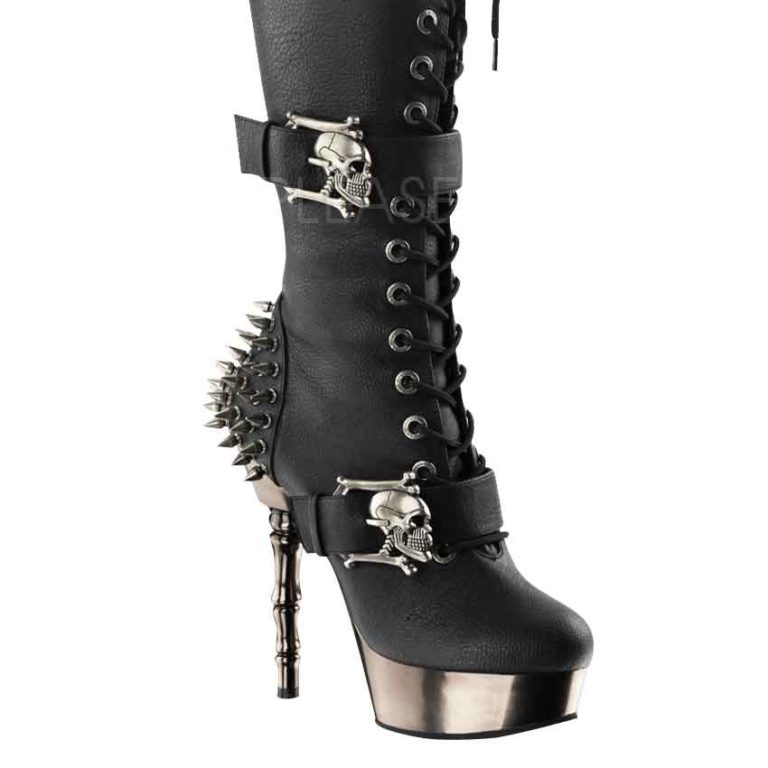 Knee High Goth Punk Heeled Boots