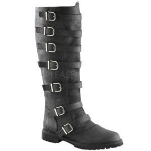 Multi-Buckle Knee High Boots