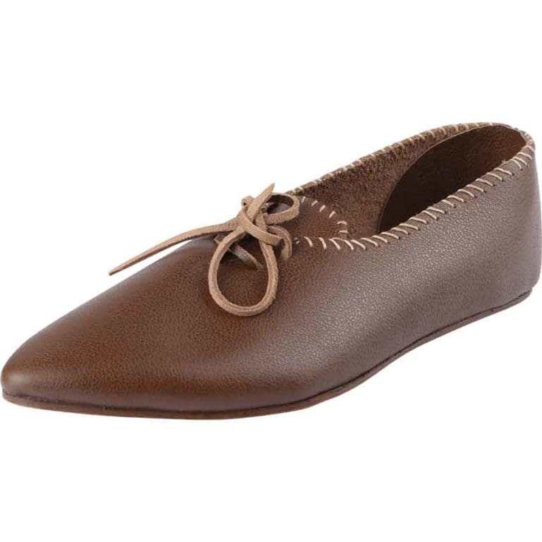 Brown Medieval Peasant Shoes