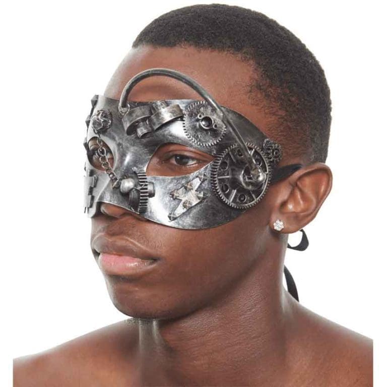 Silver Steampunk Masquerade Mask
