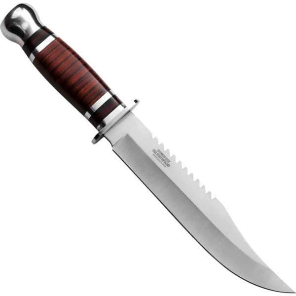 Fine Toothed Clipped Point Knife