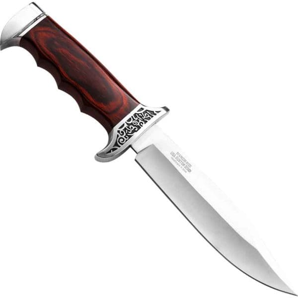 Ridged Handle Clip Point Knife