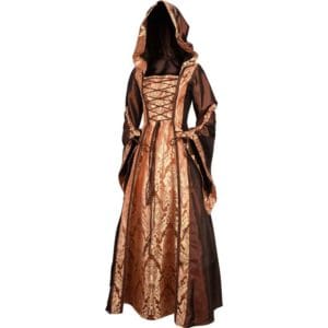 Alluring Damsel Dress with Hood – Copper