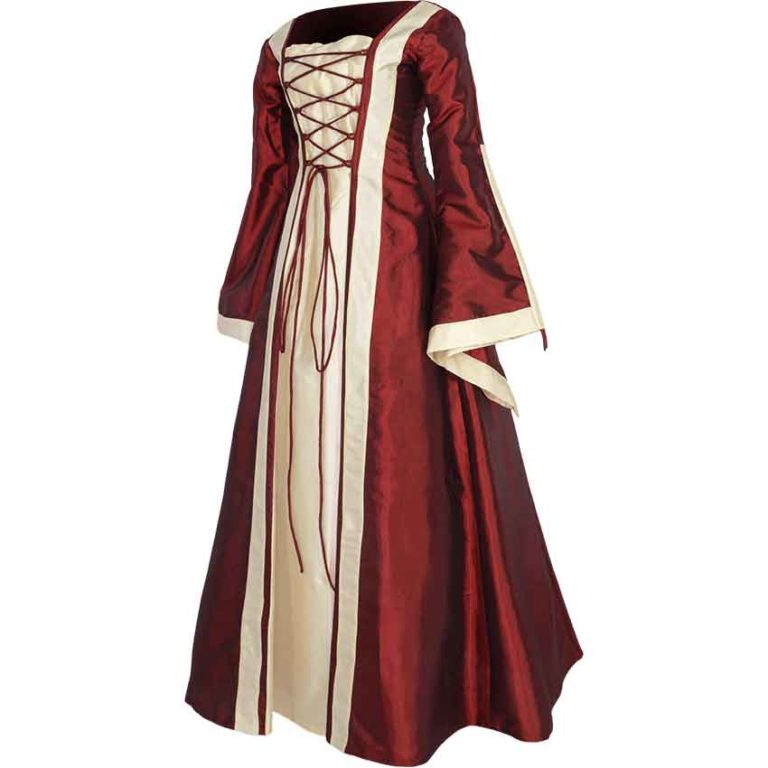 Renaissance Sorceress Dress – Burgundy