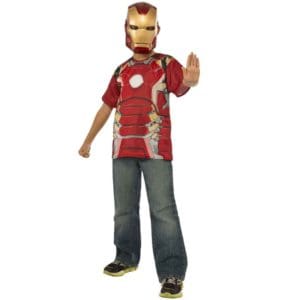 Kids Avengers 2 Iron Man Costume Top and Mask Set