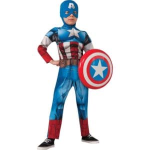 Kids Avengers Assemble Deluxe Captain America Costume