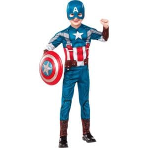 Retro Captain America Kids Muscle Costume