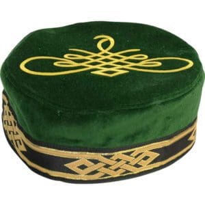 Flemish Pill Hat with Celtic Applique