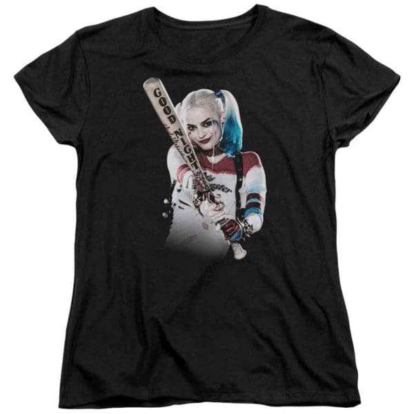 Suicide Squad Harley Bat At You Womens T-Shirt