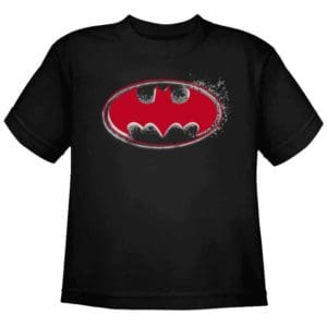 Kids Noir Batman Logo T-Shirt