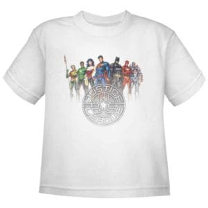 Kids New 52 Justice League Crest T-Shirt