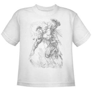 Jim Lee Superman Pencil Sketch Kids T-Shirt