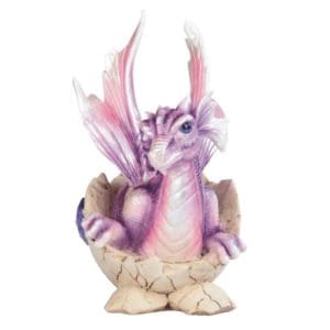 Newly Hatched Purple Dragon Statue