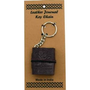 Tree of Life Leather Journal Key Chain