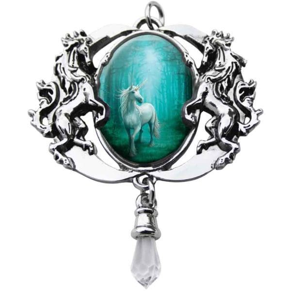 Forest Unicorn Cameo Necklace