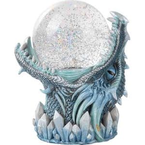 Frost Dragon Storm Ball Statue