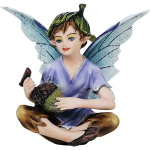 Acorn Fairy Boy Statue