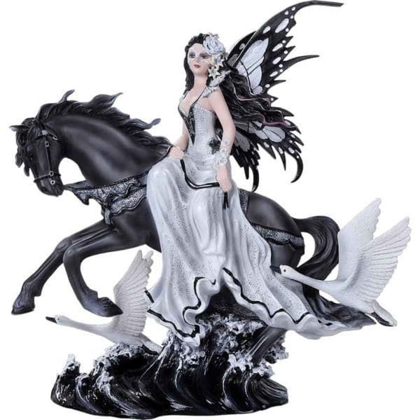 Swan Fairy with Horse Statue