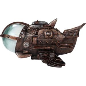 Steampunk Airplane LED Statue